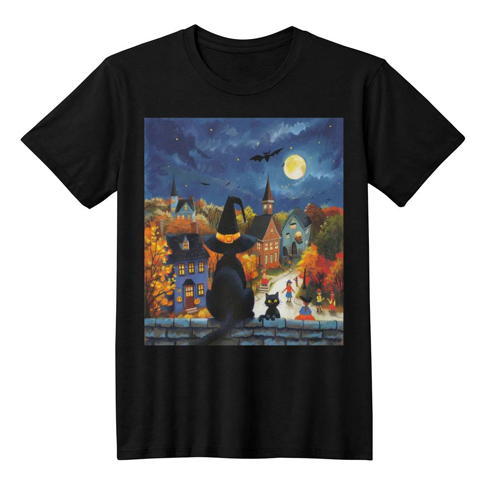 Midnight Meow Manor Adult T-Shirt