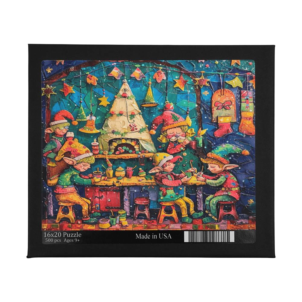 Building Christmas - The Elf Crew Puzzle (16 x 20)