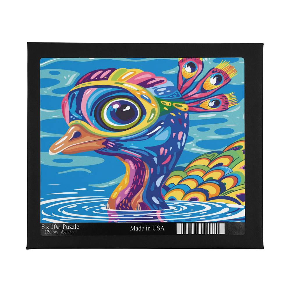 Milton the Peacock Swims Puzzel