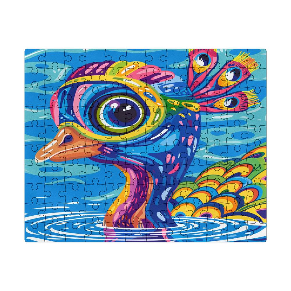 Milton the Peacock Swims Puzzel