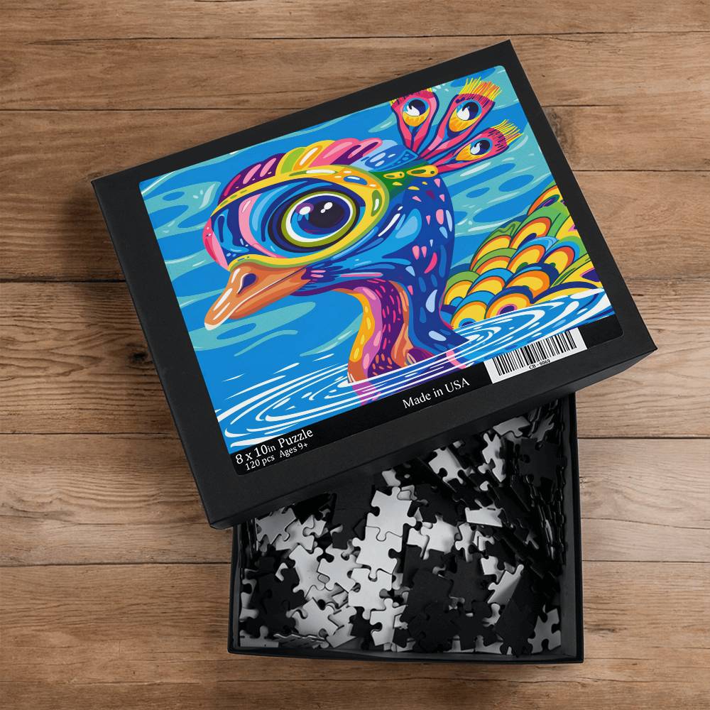 Milton the Peacock Swims Puzzel