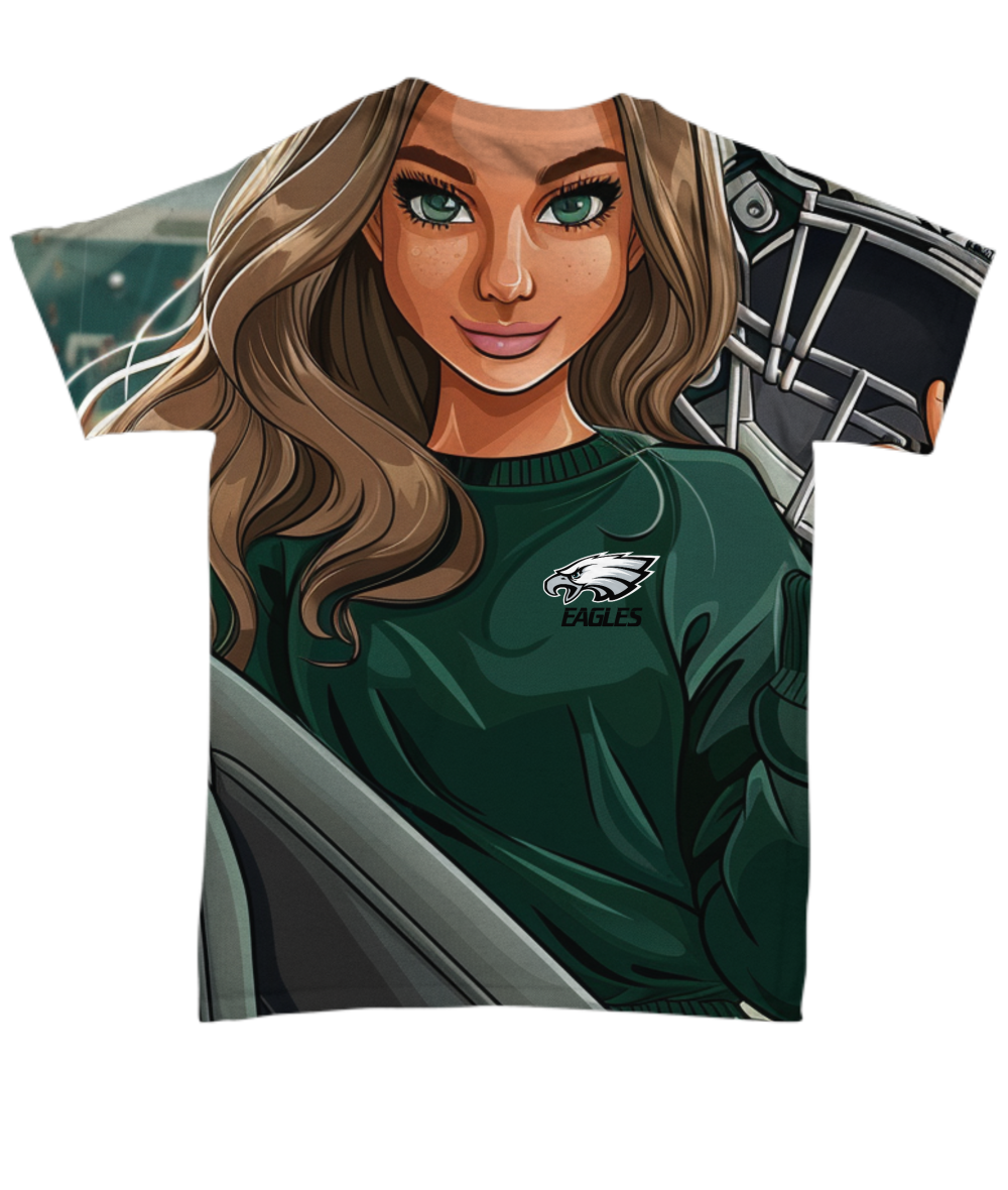 Eagle Girl All Over Print T-Shirt