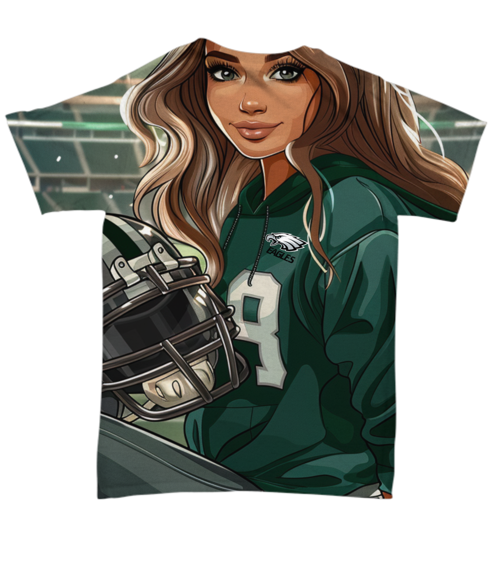 Eagle Girl All Over Print T-Shirt