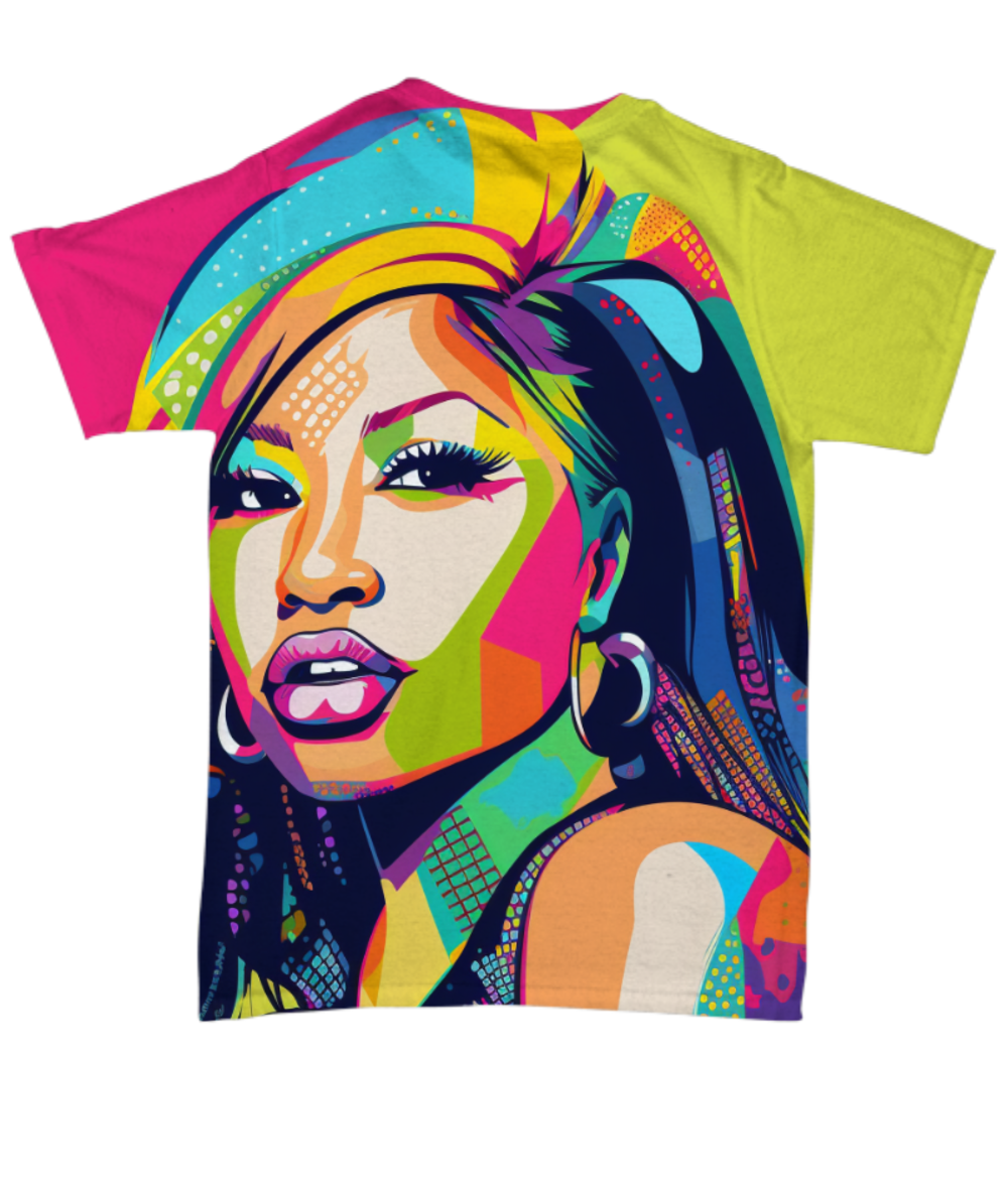 50 Years of Hip Hop - Nikki Minaj All Over T-Shirt