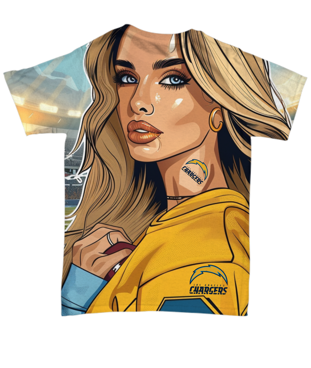 Charger Girl All Over Print T-Shirt