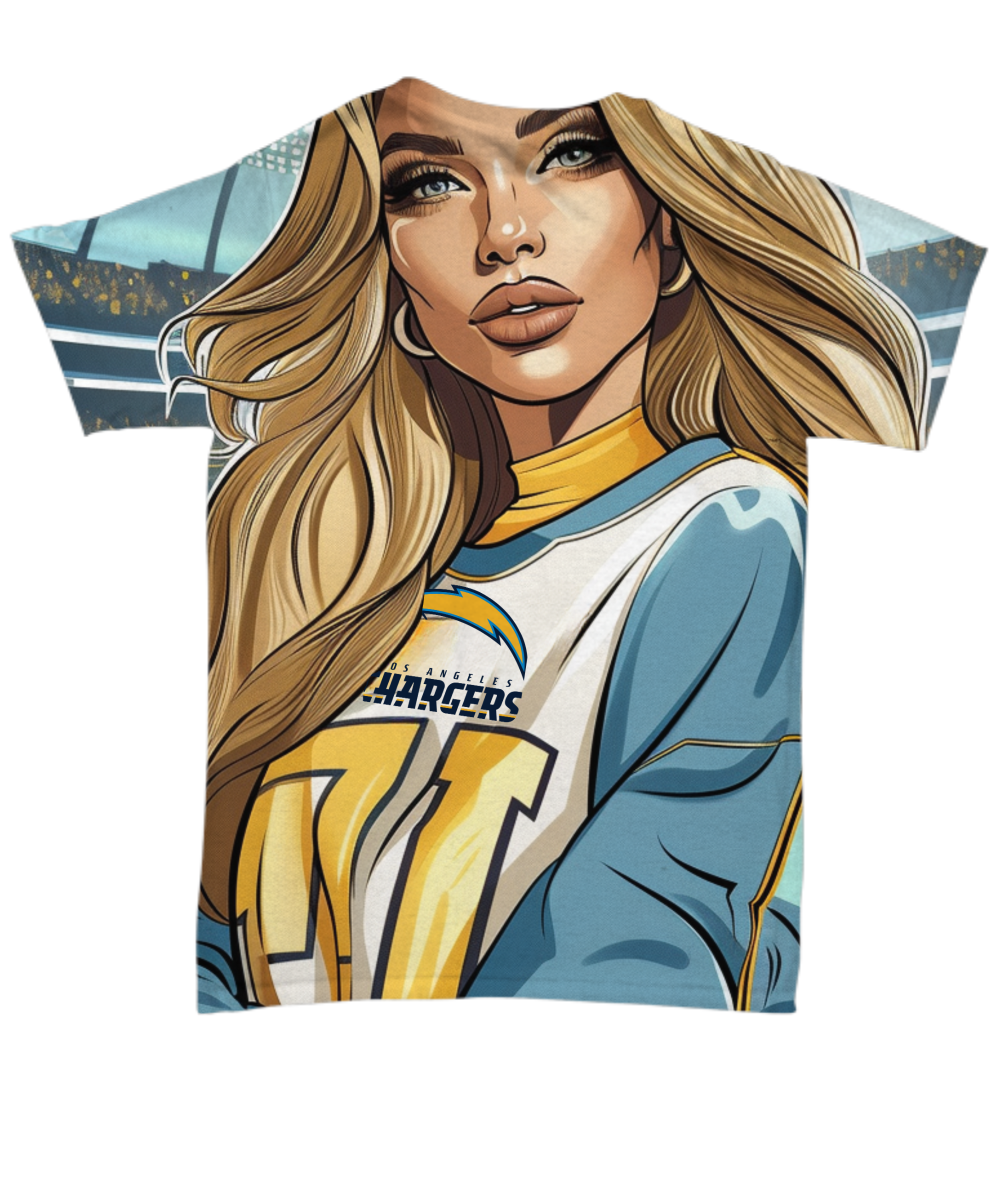 Charger Girl All Over Print T-Shirt