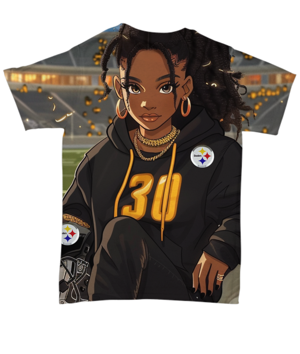 Steeler Girl All Over Print T-Shirt