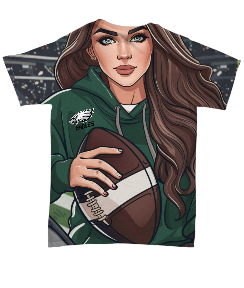 Eagle Girl All Over Print T-Shirt