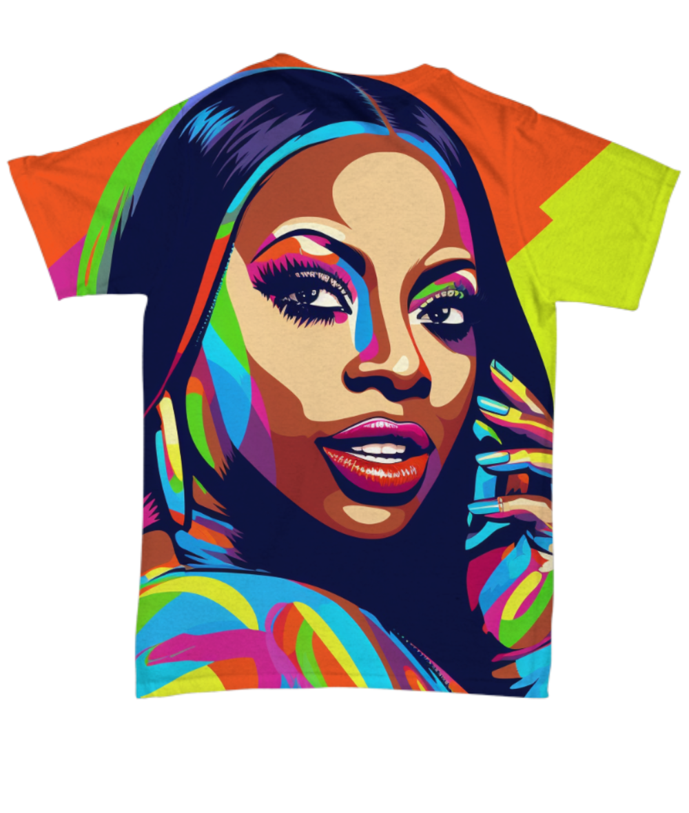 50 Years of Hip Hop - Foxy Brown All Over T-Shirt