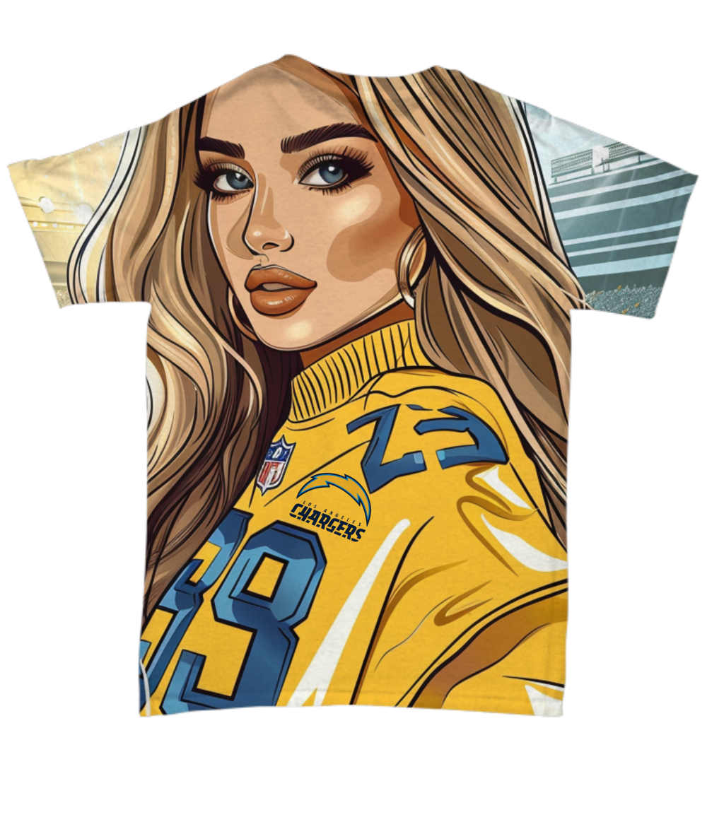 Charger Girl All Over Print T-Shirt