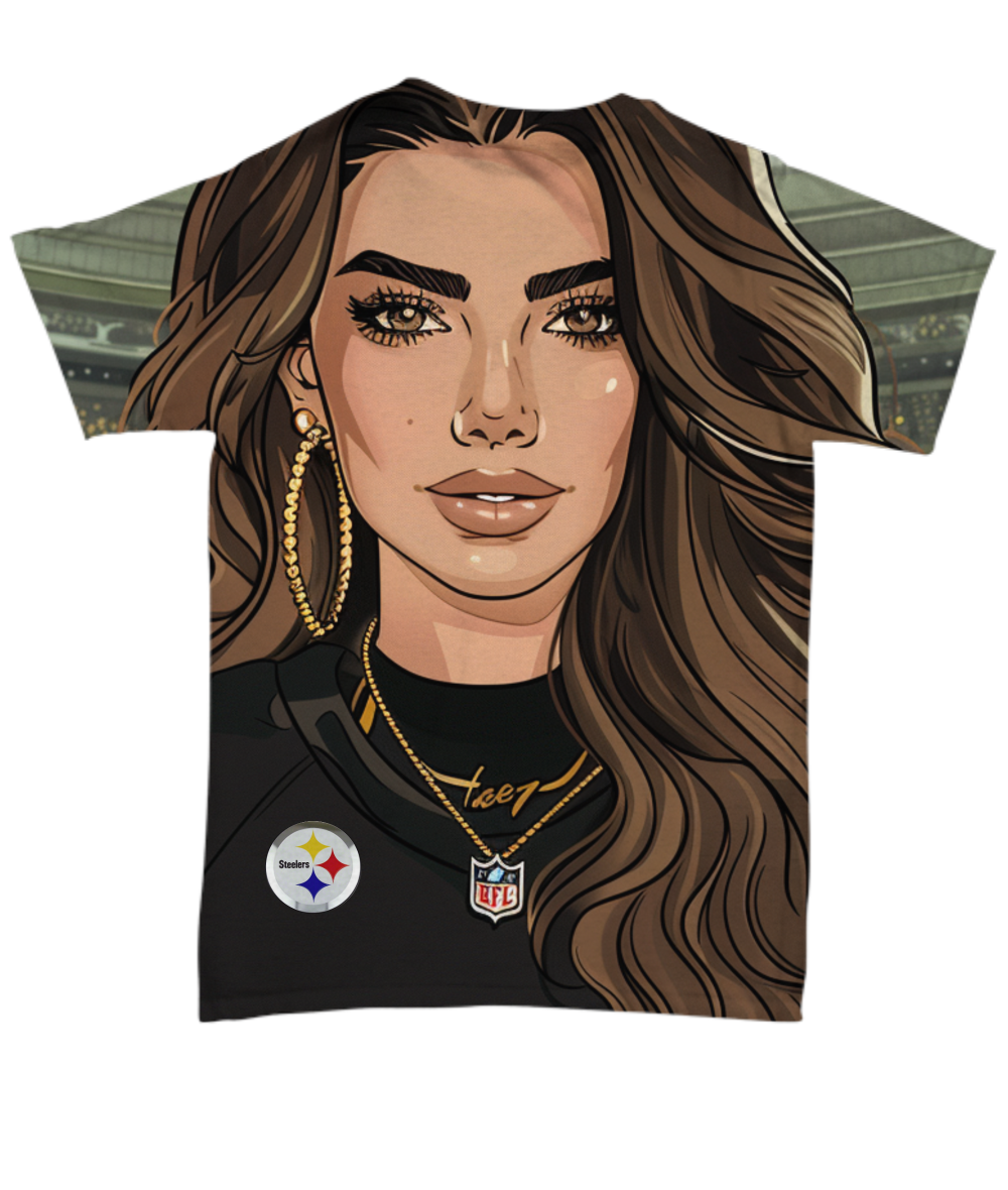 Steeler Girl All Over Print T-Shirt