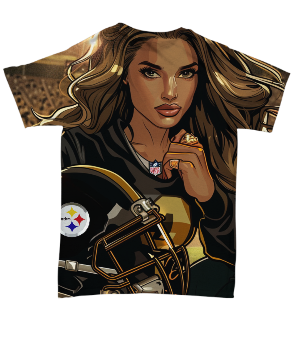 Steeler Girl All Over Print T-Shirt