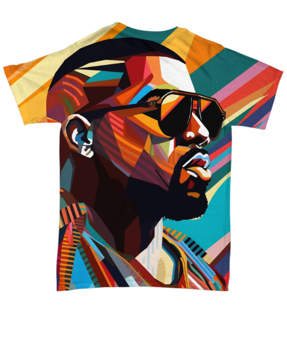 50 Years of Hip Hop - Kanye West All Over T-Shirt