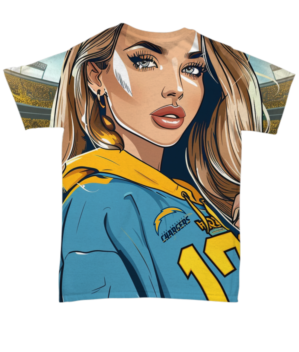 Charger Girl All Over Print T-Shirt