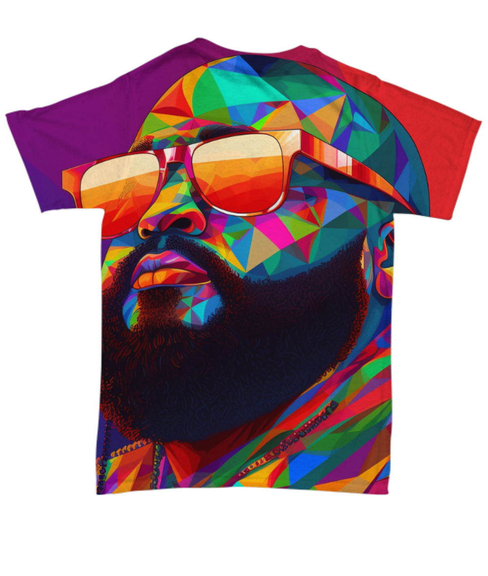 50 Years of Hip Hop - Rick Ross All Over T-Shirt