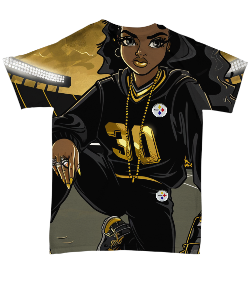 Steeler Girl All Over Print T-Shirt