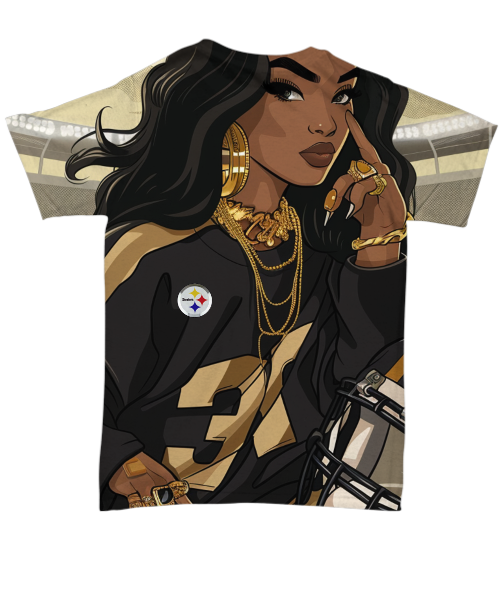 Steeler Girl All Over Print T-Shirt