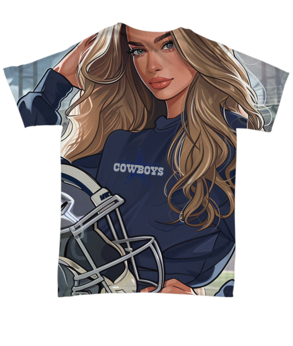 Cowboy Girl All Over Print T-Shirt