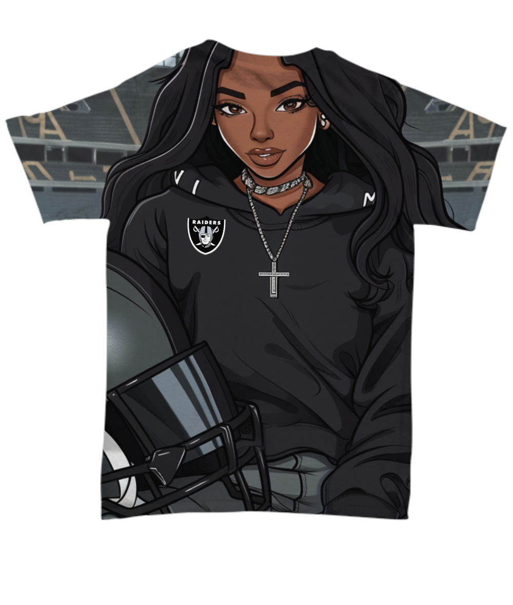 Raider Girl All Over Print T-Shirt