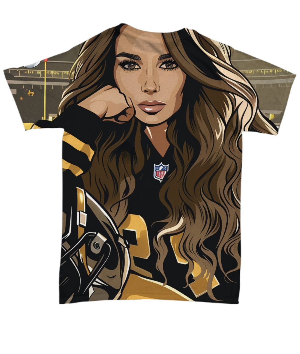 Steeler Girl All Over Print T-Shirt