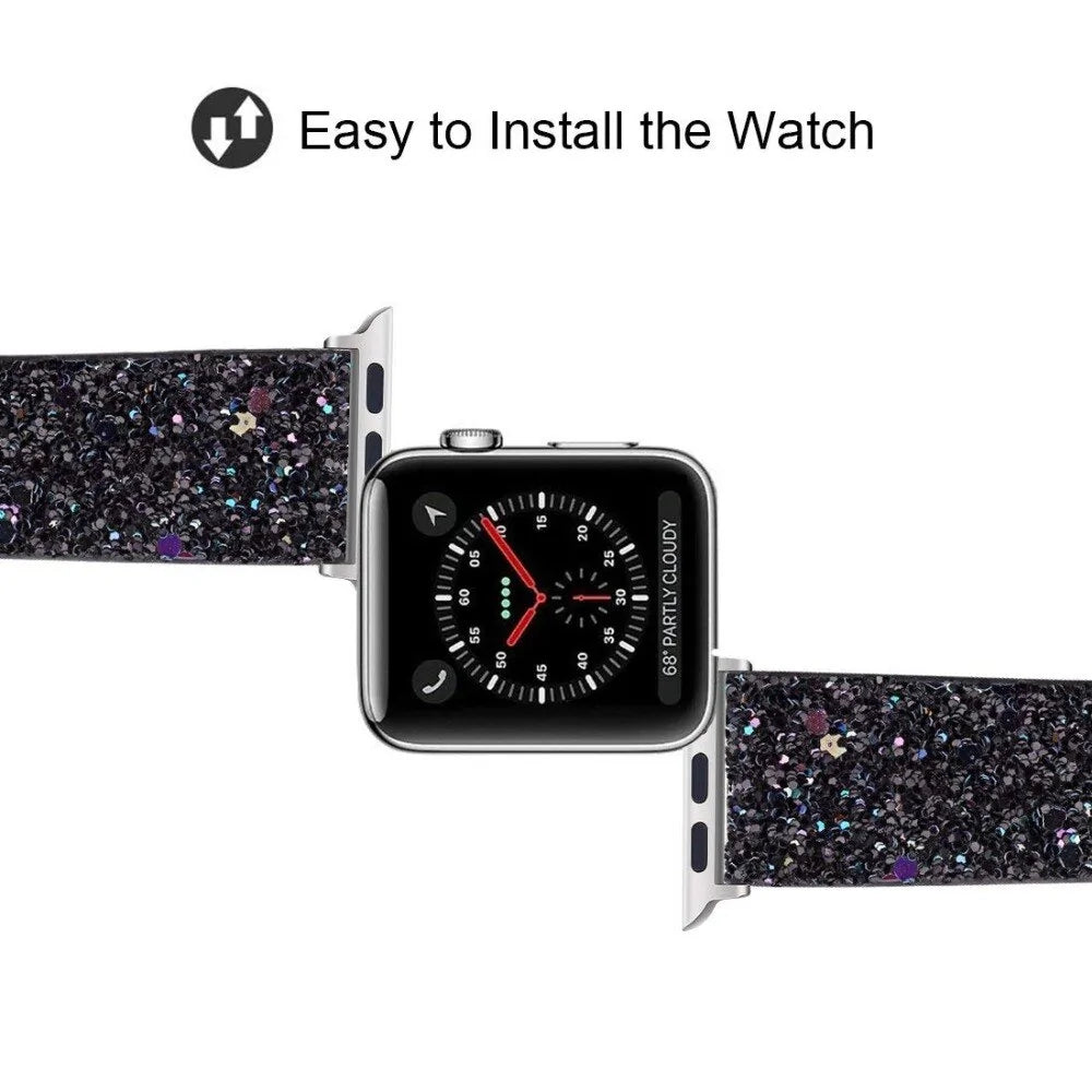 Bling Leather Band for Fitbit Ionic Watch