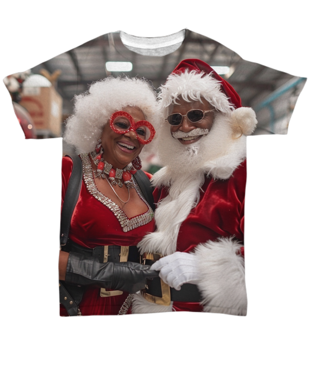 The Claus Duo’s Festive Fun All Over T-Shirt