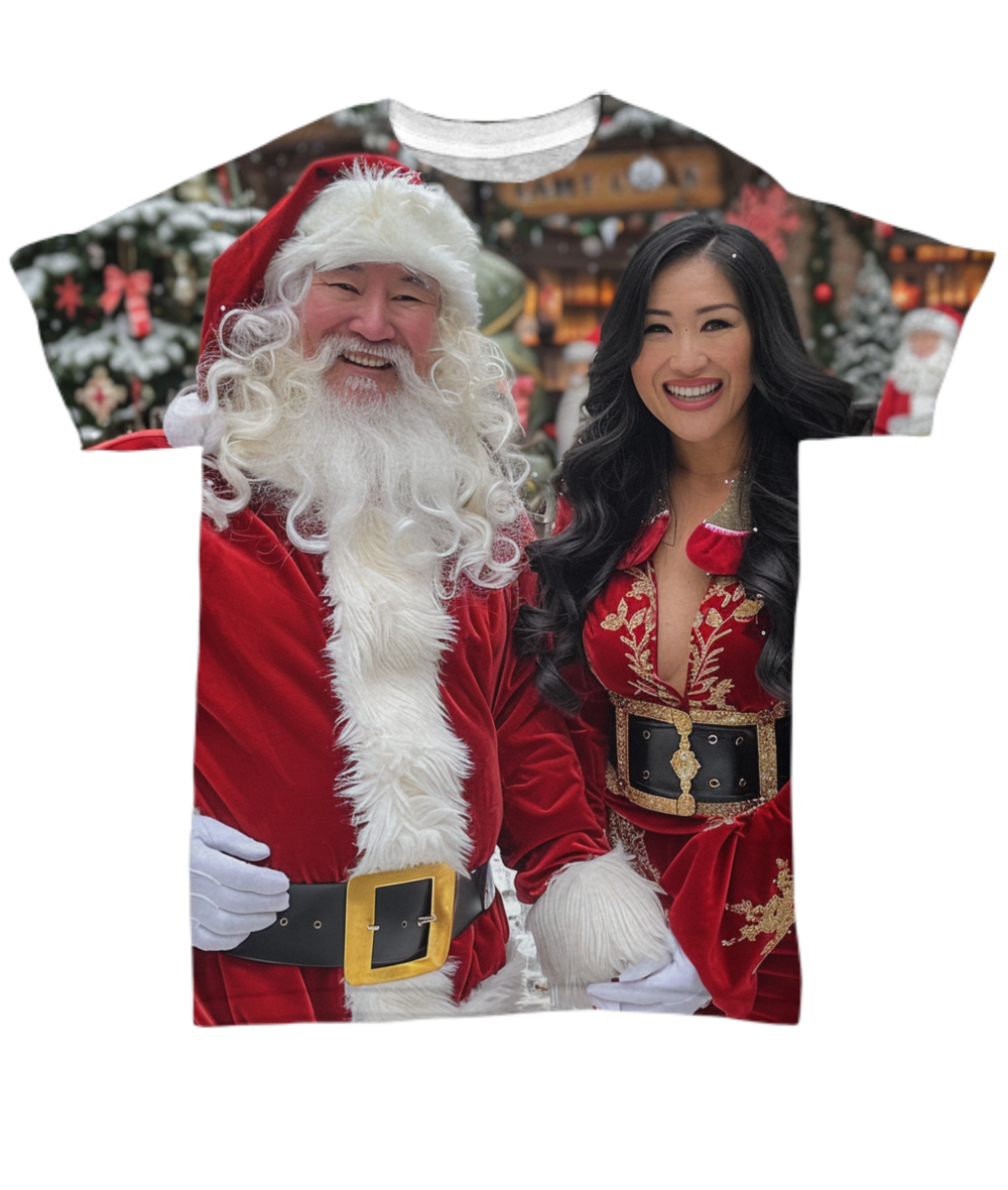 Creating Christmas Magic With Mr. & Mrs. Claus All Over T-Shirt