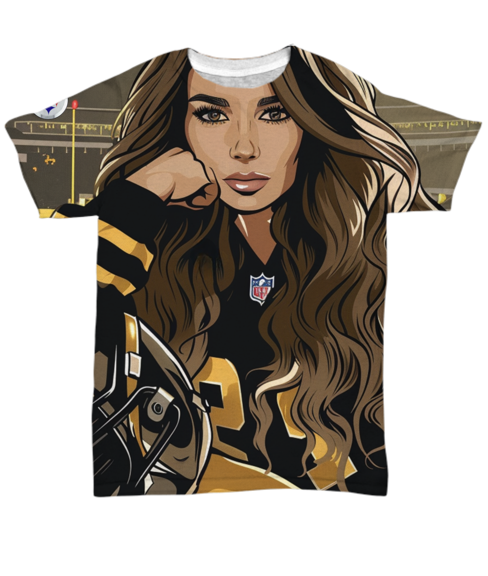 Steeler Girl All Over Print T-Shirt