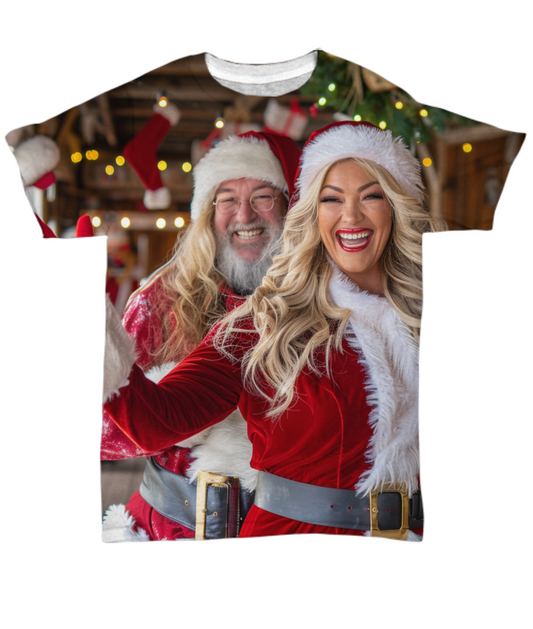 The Claus Couple’s Christmas Delight All Over T-Shirt