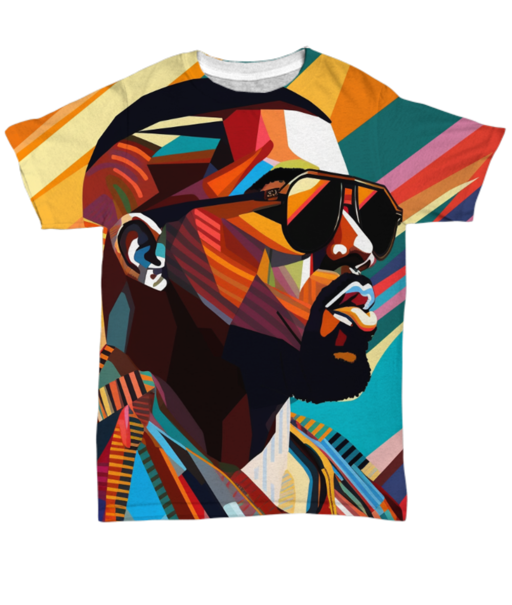 50 Years of Hip Hop - Kanye West All Over T-Shirt