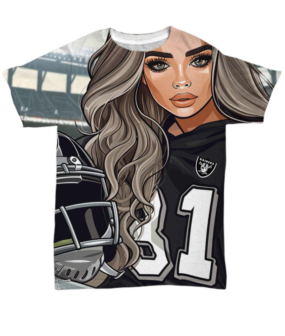 Raider Girl All Over Print T-Shirt