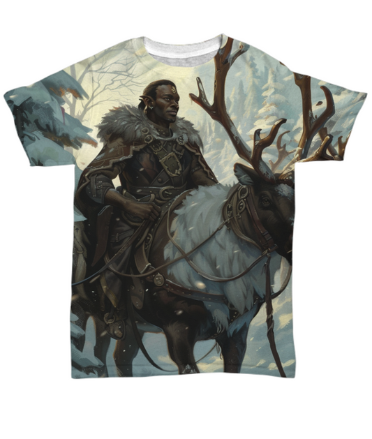 Warrior’s Heart, Elk’s Grace All Over T-Shirt