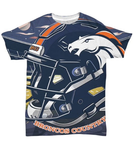 Bronco Country All Over T-Shirt