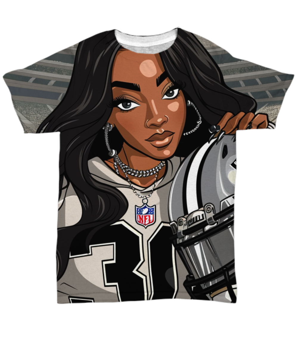 Raider Girl All Over Print T-Shirt