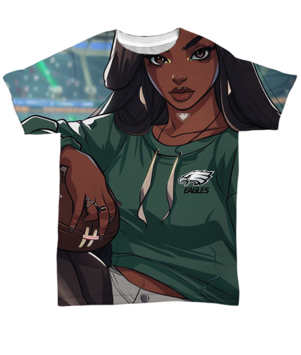 Eagle Girl All Over Print T-Shirt