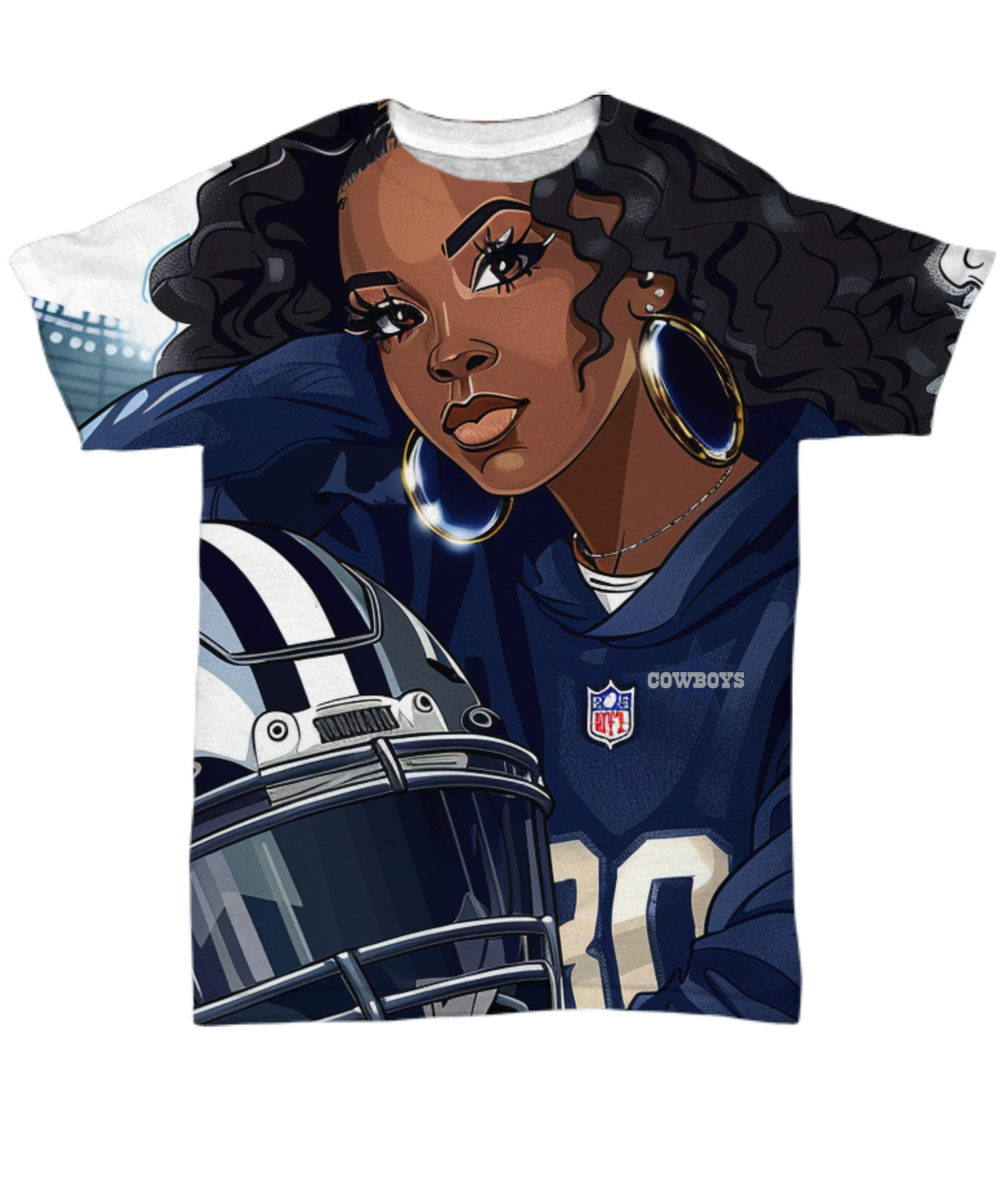 Cowboy Girl All Over Print T-Shirt