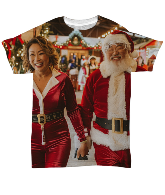 Santa & Mrs. Claus’s Jolly Journey All Over T-Shirt