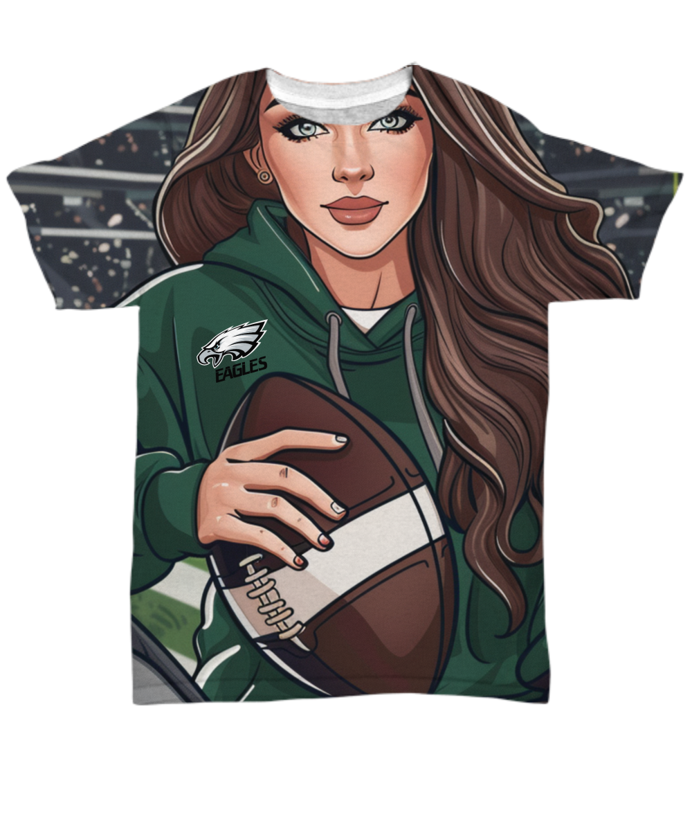 Eagle Girl All Over Print T-Shirt