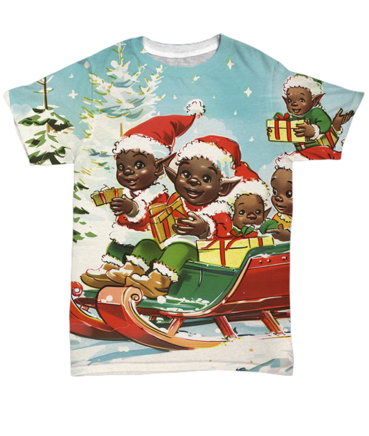 Sleigh Runner All Over T-Shirt