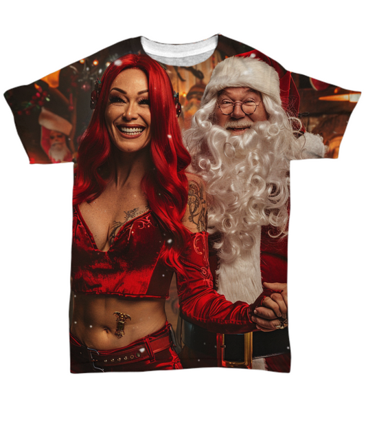 Sleigh Bells and Naughty Spells All Over T-Shirt