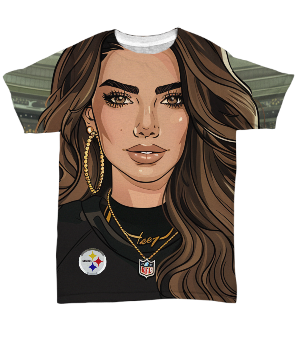 Steeler Girl All Over Print T-Shirt