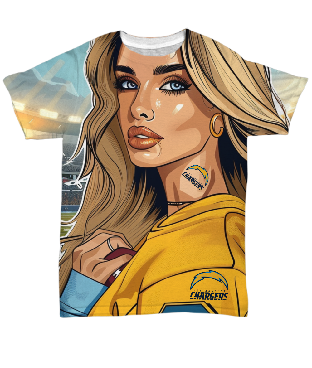 Charger Girl All Over Print T-Shirt