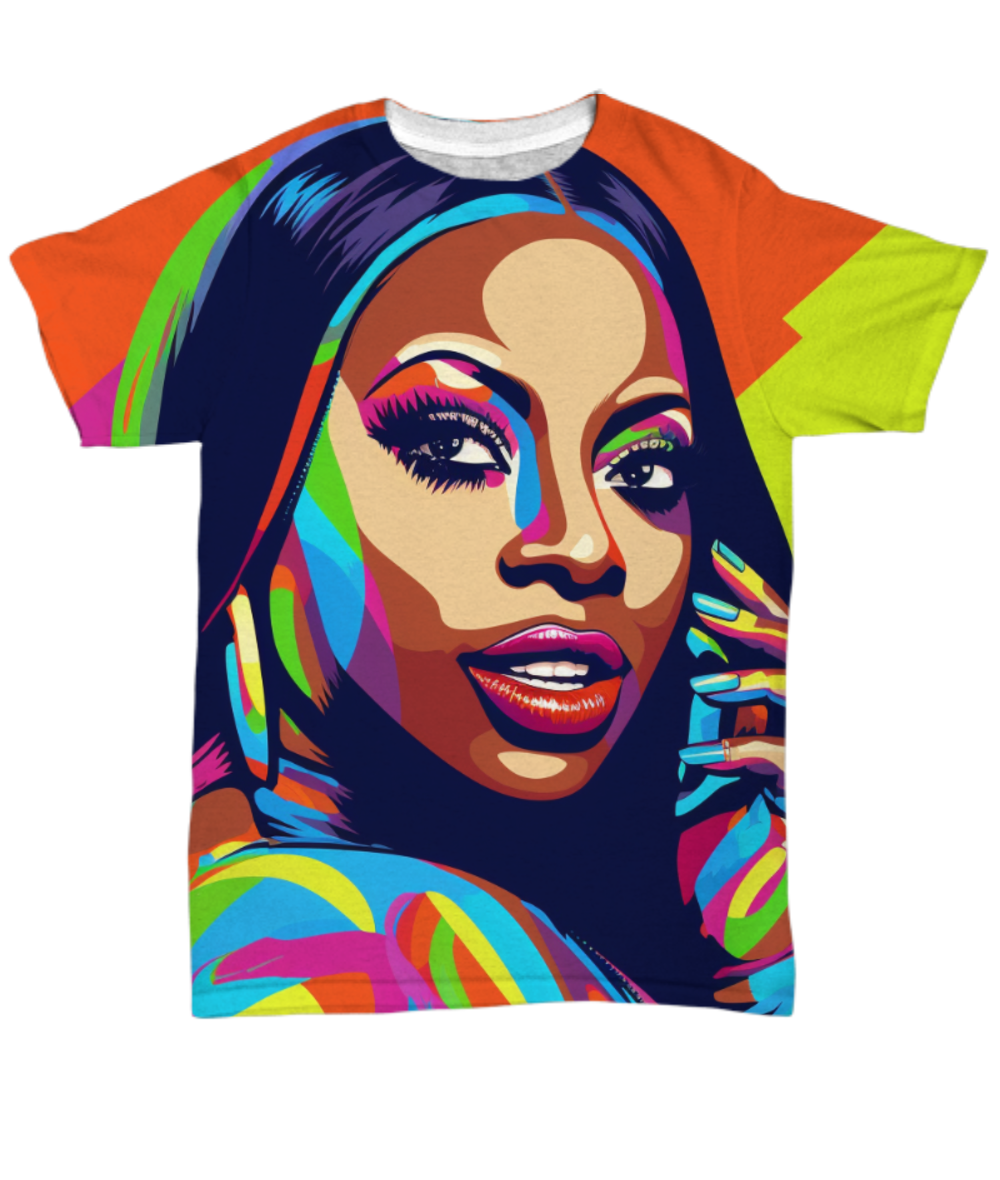 50 Years of Hip Hop - Foxy Brown All Over T-Shirt