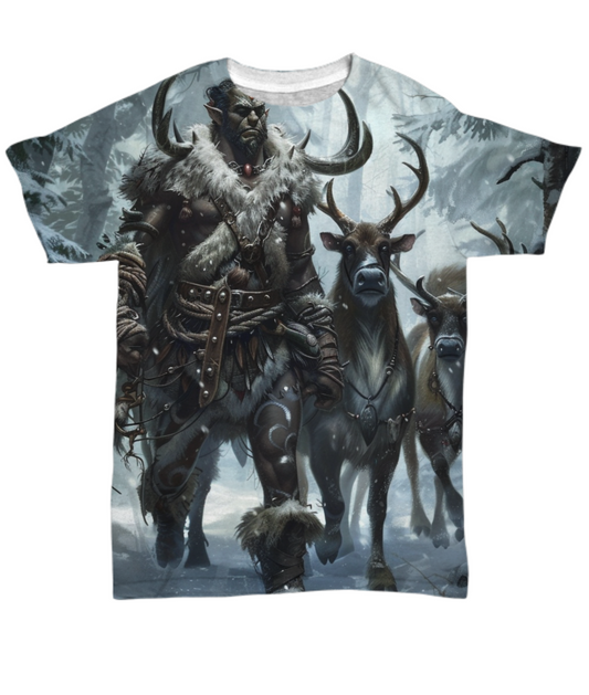 Elk Warriors: Strength in Unity All Over T-Shirt