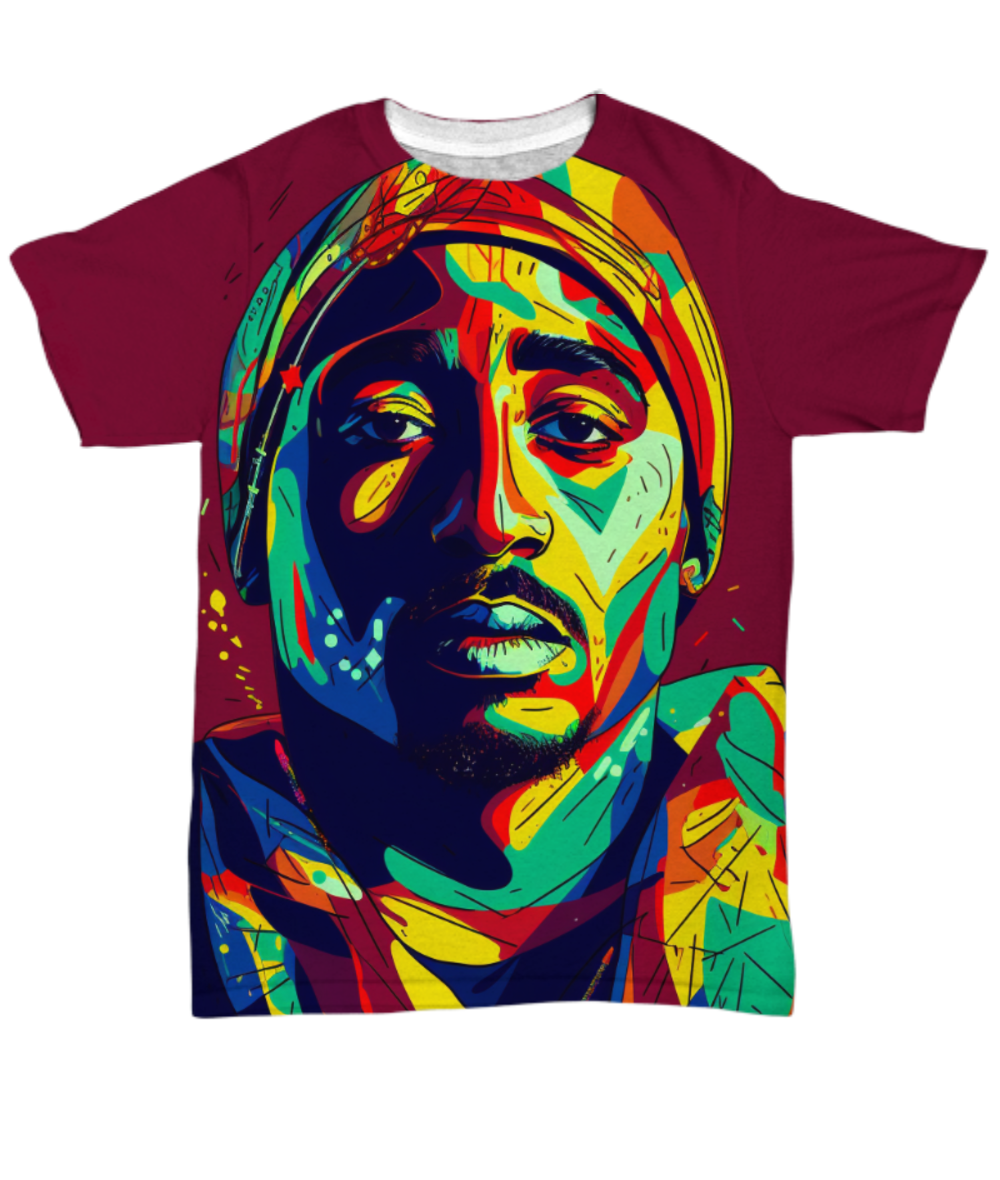 50 Years of Hip Hop - Tu-Pac All Over T-Shirt