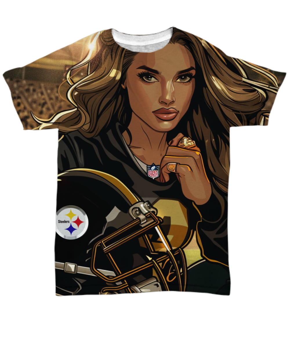 Steeler Girl All Over Print T-Shirt