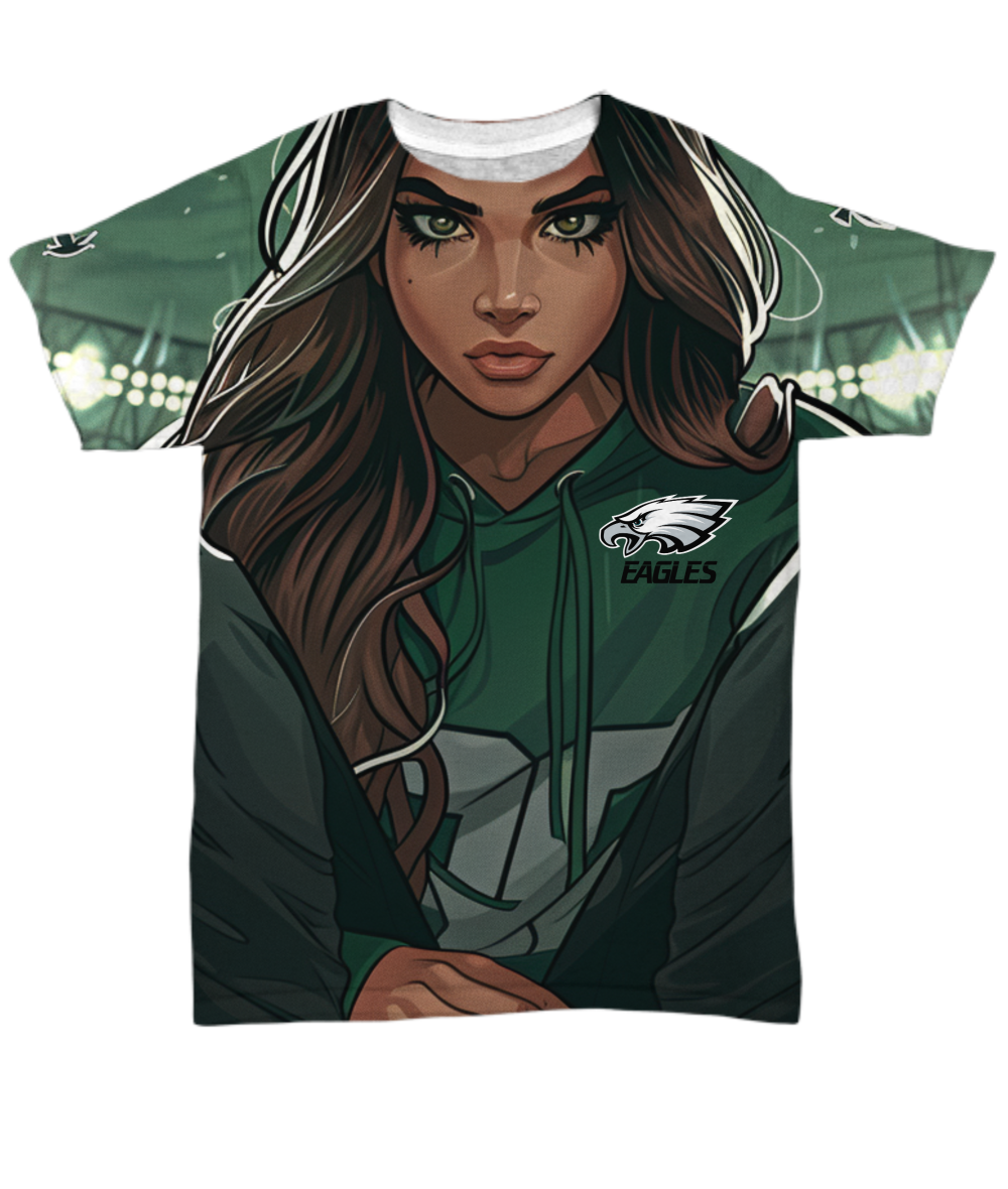 Eagle Girl All Over Print T-Shirt