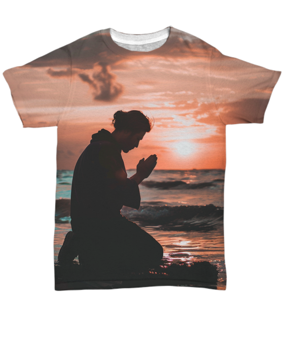 Prayer By Sunset All Over T-Shirt