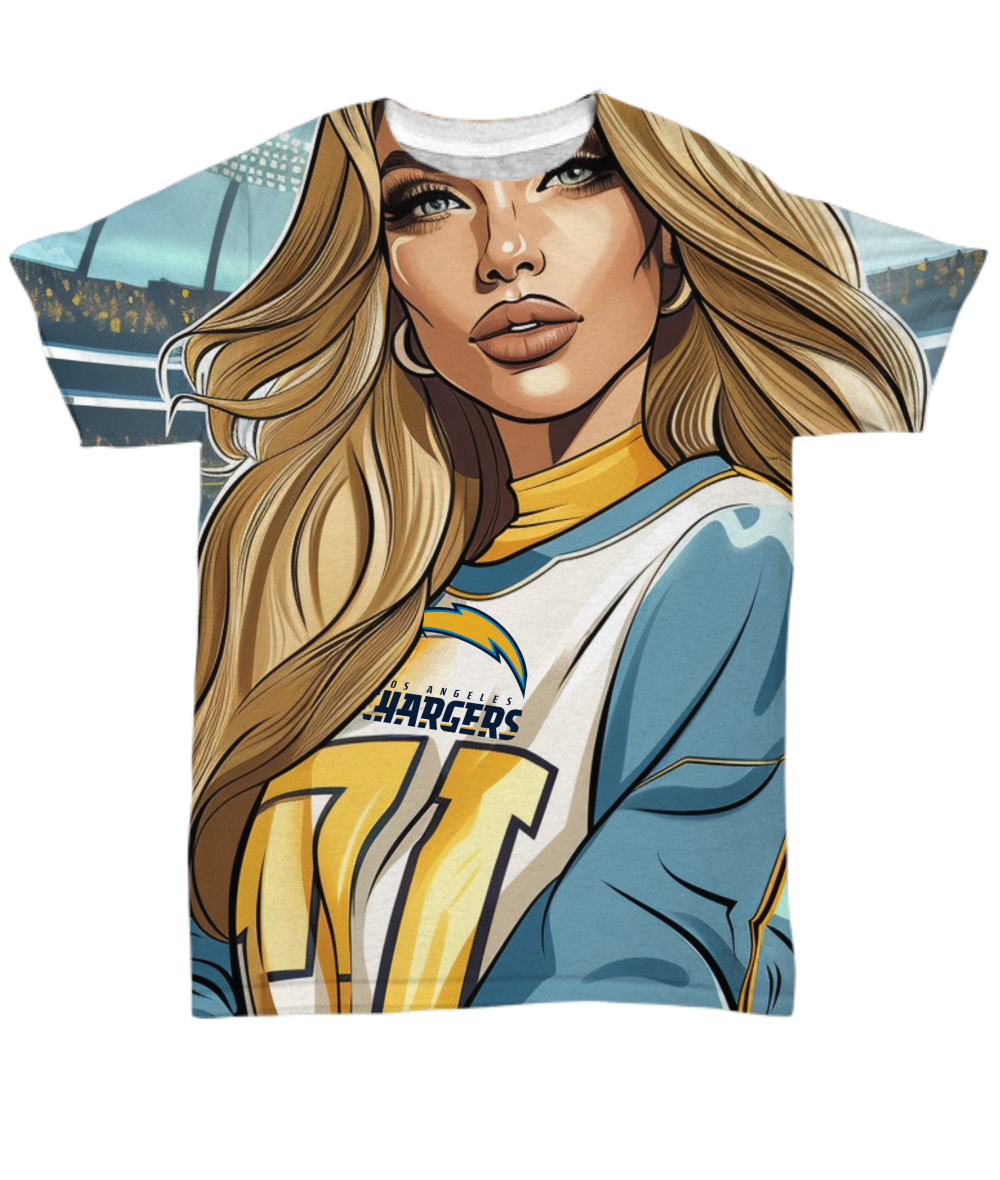 Charger Girl All Over Print T-Shirt