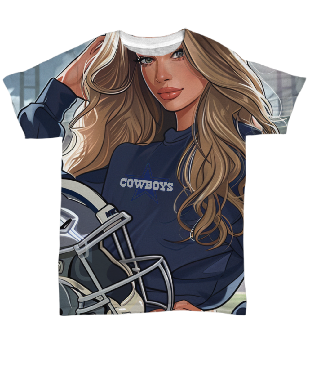 Cowboy Girl All Over Print T-Shirt